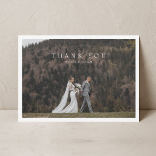 Simple Elegant Wedding Thank You Card