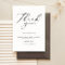 Simple Elegant Wedding Thank You
