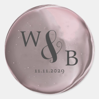 Simple Elegant Wedding Wax Seal Monogrammed