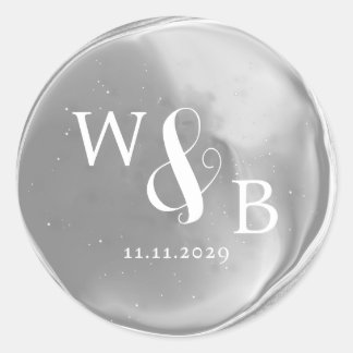 Simple Elegant Wedding Wax Seal Monogrammed