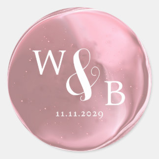 Simple Elegant Wedding Wax Seal Monogrammed