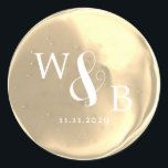 Simple Elegant Wedding Wax Seal Monogrammed<br><div class="desc">Simple Elegant Modern Monogrammed Wedding</div>