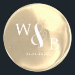 Simple Elegant Wedding Wax Seal Monogrammed<br><div class="desc">Simple Elegant Modern Monogrammed Wedding</div>