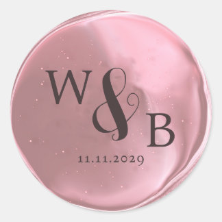 Simple Elegant Wedding Wax Seal Monogrammed