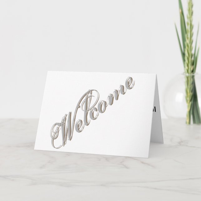 Simple Elegant Welcome Card (Front)