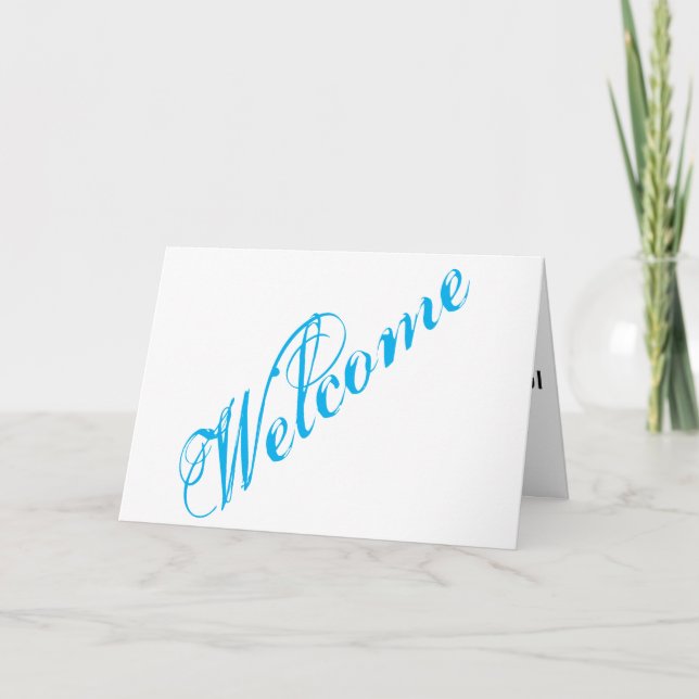 Simple Elegant Welcome Card (Front)