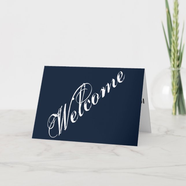 Simple Elegant Welcome Card (Front)
