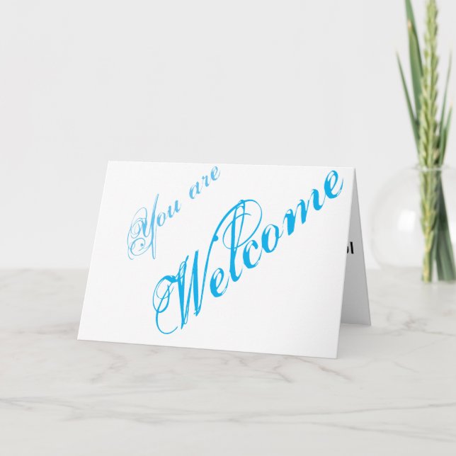 Simple Elegant Welcome Card (Front)