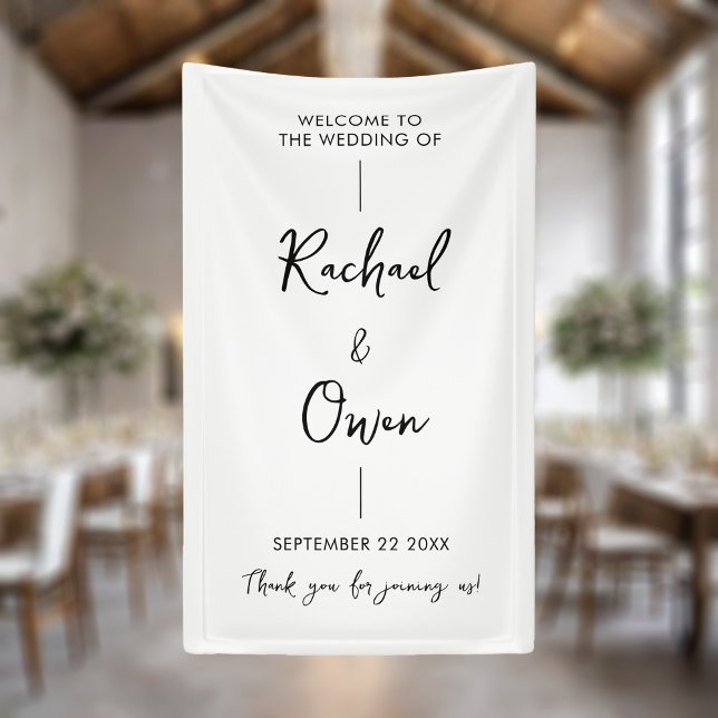Simple Elegant Welcome To Our Wedding Banner (Creator Uploaded)