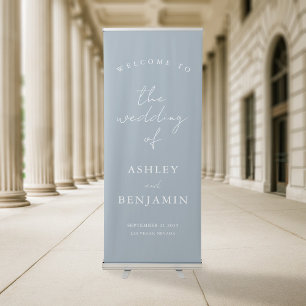 Simple Elegant Welcome Wedding Retractable Banner