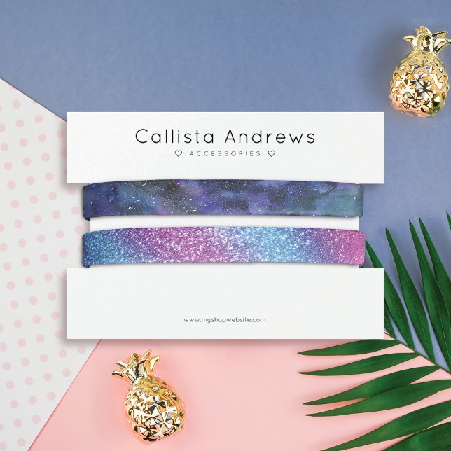 Simple Elegant White Black Hearts Bracelet Display (Creator Uploaded)