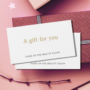 Simple Elegant White Faux Gold Beauty 