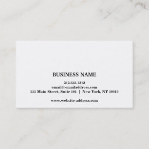 Simple Elegant White Pink Beauty Appointment Card