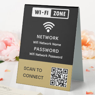 Simple Elegant Wifi QR Code Network Password 