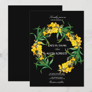 Simple Elegant Wildflower Invitation