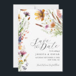 Simple Elegant Wildflower Spring Summer Wedding Save The Date<br><div class="desc">Simple Elegant Wildflower Spring Summer Wedding Save the Date. Create your own wedding save the date with elegant minimal graphic design.</div>