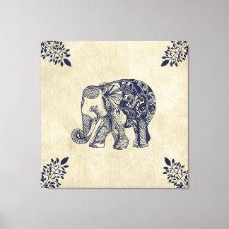 Simple Elephant Canvas Print