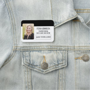 Simple Employee Logo Photo Name Tag