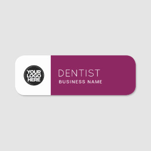 Simple Employee Pin Name Tag or Magnetic with Logo
