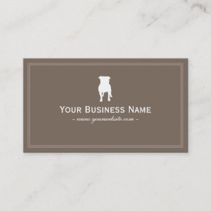 Simple English Bulldog Dog Business Card