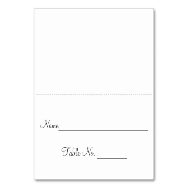Simple Escort Card (Front)