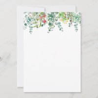 Simple Eucalyptus Blank Wedding