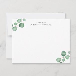 Simple Eucalyptus Classic Typography Card
