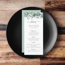 Simple Eucalyptus Greenery Wedding Party