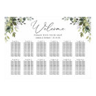 Simple Eucalyptus Greenery Wedding Seating Chart