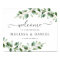 Simple Eucalyptus Greenery Wedding Welcome Sign