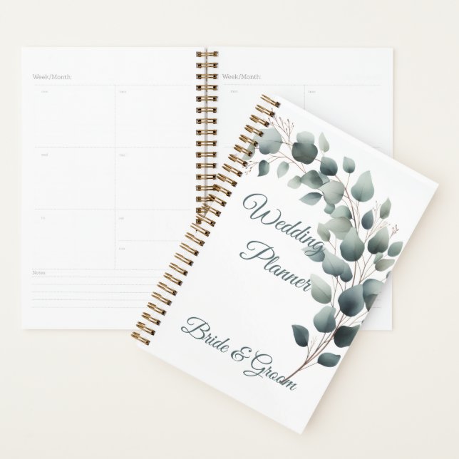 Simple Eucalyptus Wedding Planner (Display)