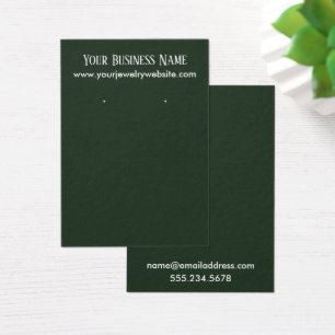Simple Evergreen Earring Holder Display Cards