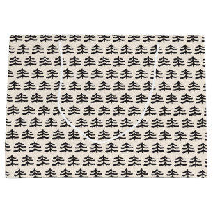 Simple Evergreen Modern Large Gift Bag