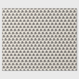 Simple Evergreen Modern Wrapping Paper Roll