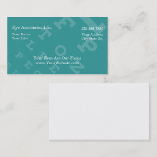 Simple Eye Doctor Business Cards