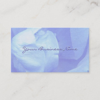Simple Faded Blue Rose Template Business Cards