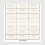 Simple Fall Cream Wedding Guest Address Label<br><div class="desc">This simple fall cream wedding guest address label is inspired by the delicate elegance of nature's transition, with a rustic and simple charm that captures the essence of fall. This design features a minimalist boho maple leaf, on a cream background. Each piece in this collection invites you to embrace the...</div>