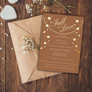 Simple Fall Foliage Wedding