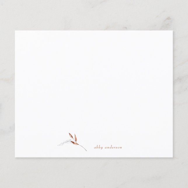 Simple Fall Minimalist Foliage Custom Name (Front)