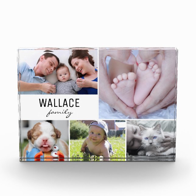 Simple Family Multiple Photo Collage Multiple (Front)