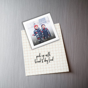Simple Family Photo Personalised Magnet