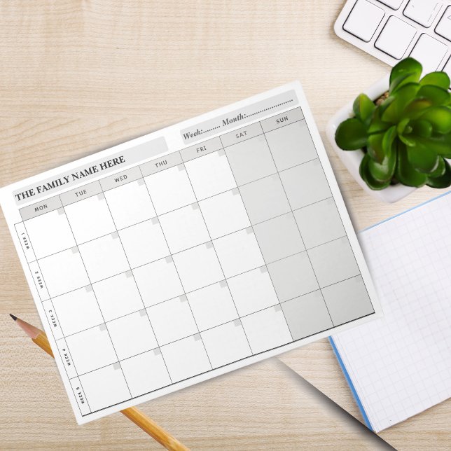 Simple Family Planner Calendar Notepad 2026 (Simple Family Planner Calendar Notepad 2026)