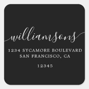 Simple Family Return Address Label