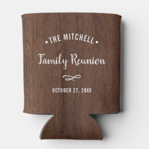 Simple Family Reunion   Rustic Wood Look Can Cooler