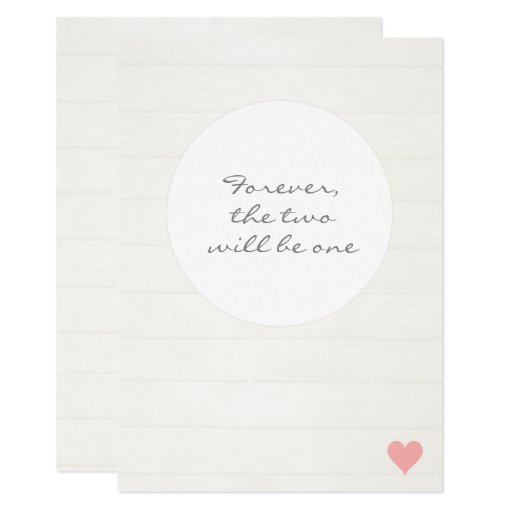 Image of Simple Farmhouse Wedding Announcement Card