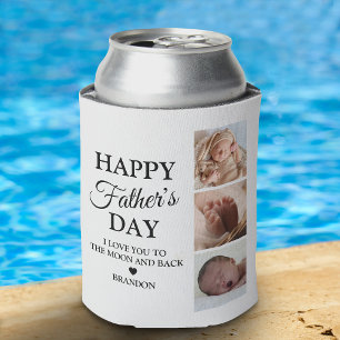 Simple Father's Day 6 Photo Can Cooler