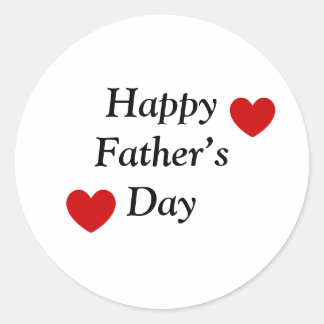 simple father's day greeting stickers