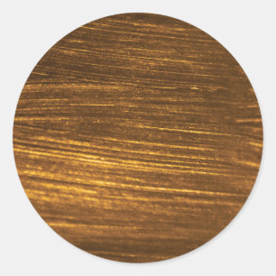 Simple Faux Gold. Classic Round Sticker