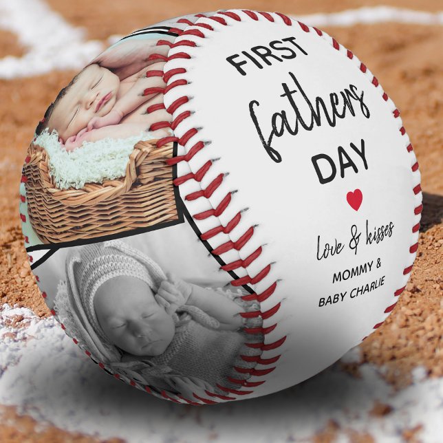 Simple First Father's Day Picture Collage | Daddy Baseball (First Father's Day Gift Ideas
)