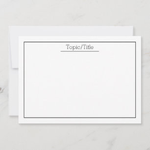 Simple Flashcards with Title Card